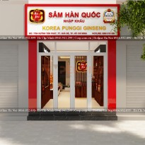 Thiết kế cửa hàng Sâm Yến Hàn Quốc